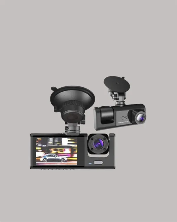 TA-01 3 Kameralı 1080P Araç Kamerası Siyah