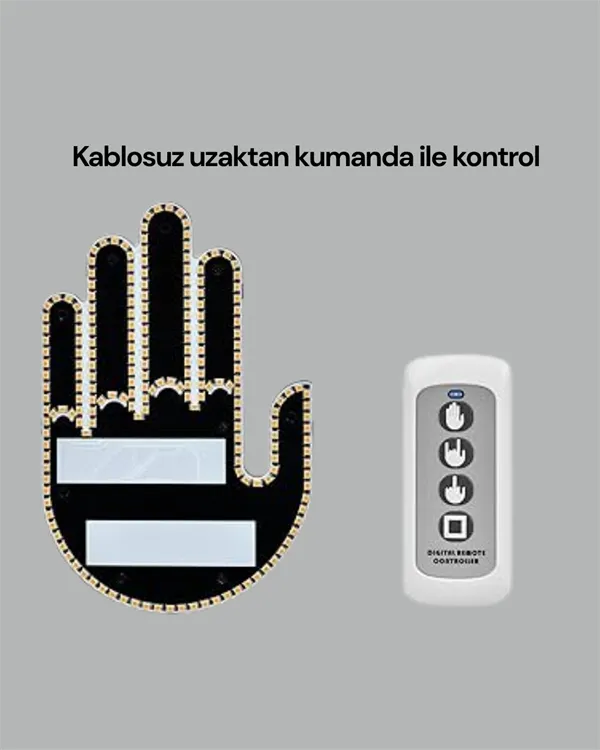 Aracınız İçin Eğlenceli ve Güvenli İletişim: LED Jest Lambası, Uzaktan Kumandalı, Kolay Montaj