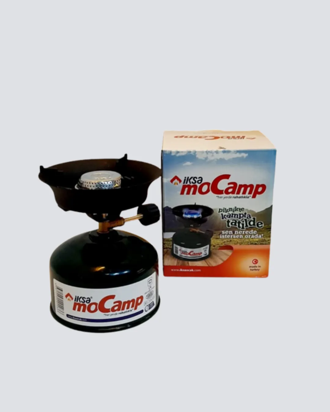 Kompakt Kamp Ocağı Seti Gaz Tüplü Ayarlanabilir Alevli 400g Hafif Tasarım