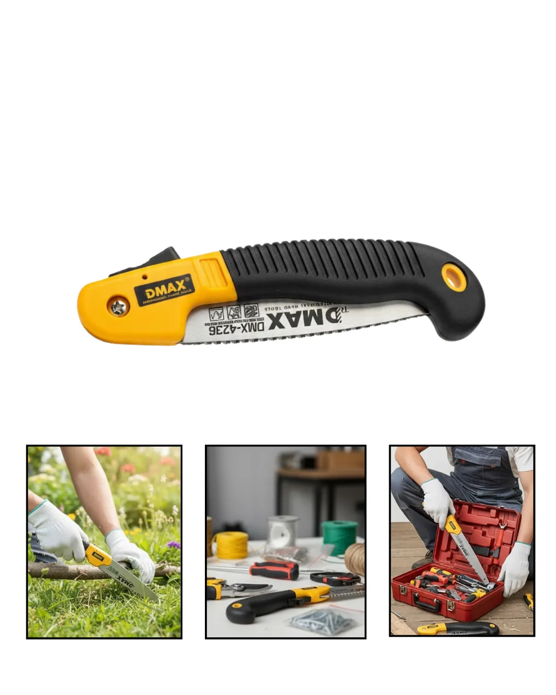 Katlanabilir Budama Testeresi Ergonomik Tutuşlu Keskin Bıçak