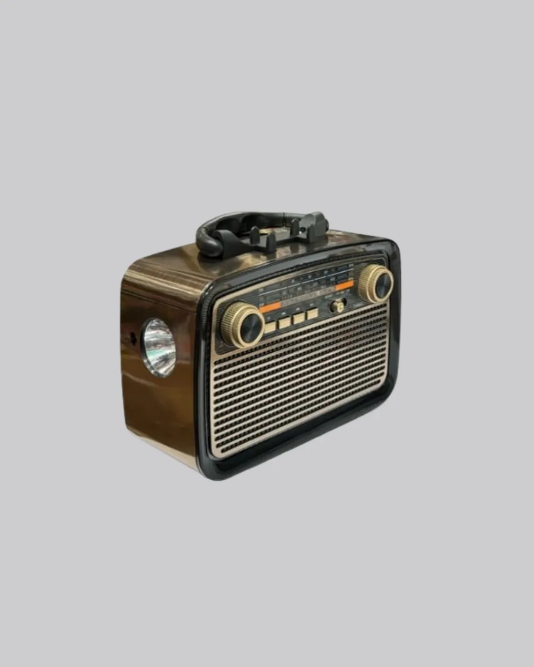 Bluetooth’lu LED Işıklı Nostaljik Müzik Kutusu – Ahşap Dokulu, Vintage Tasarım ve Yüksek Ses Kalitesi