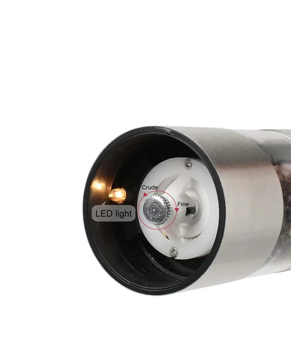 Elektrikli Baharat Öğütme Cihazı Ergonomik Şeffaf Gövde