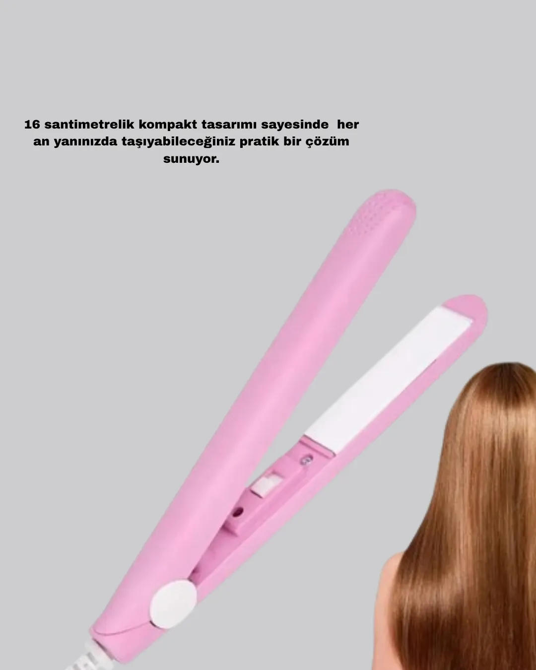 Taşınabilir Seramik Kaplama Mini Saç Düzleştirici – Seyahat ve Günlük Kullanım İçin İdeal