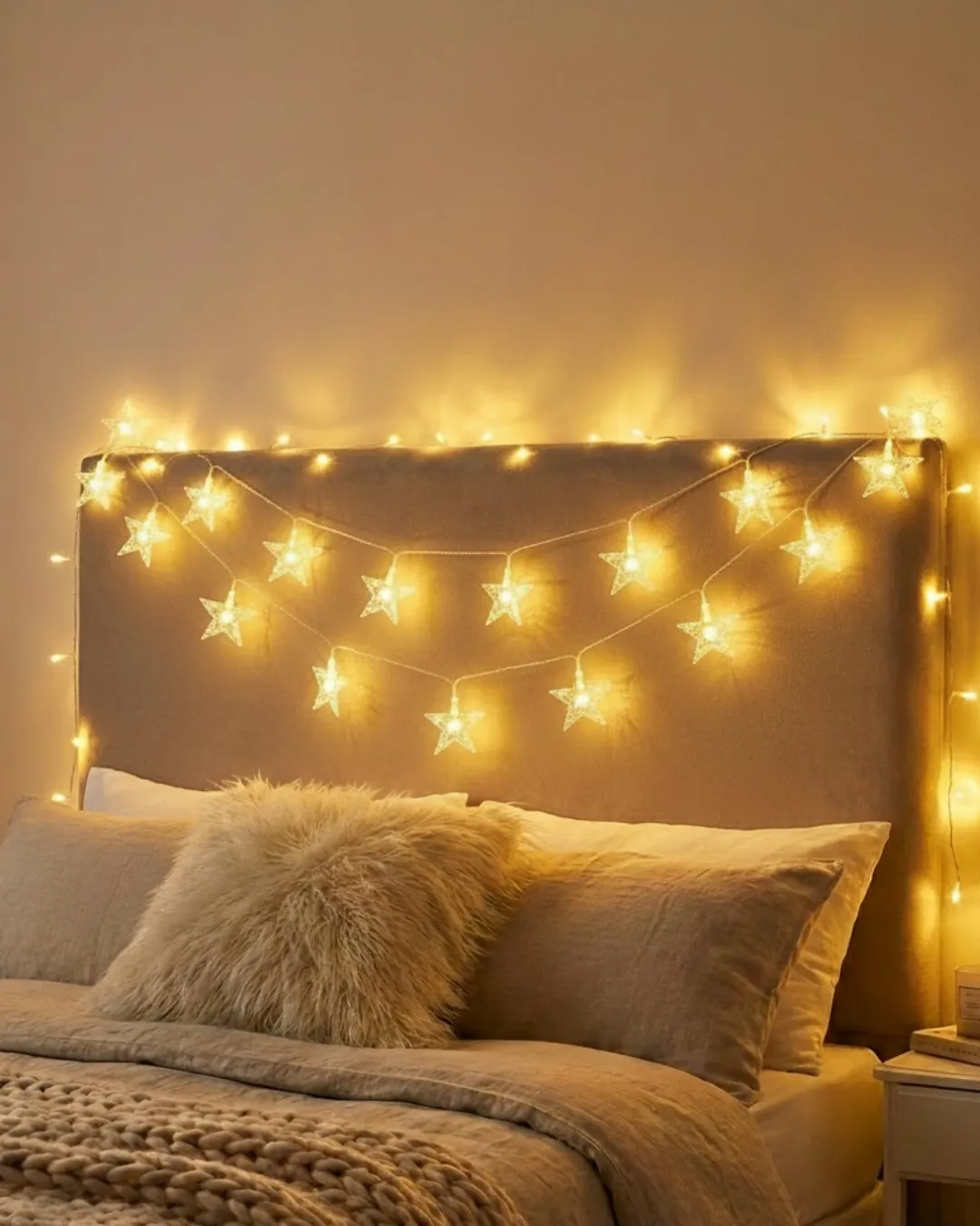 Dekoratif Yıldız LED Aydınlatma 5 Metre Sabit Işık İç Mekan Kullanım