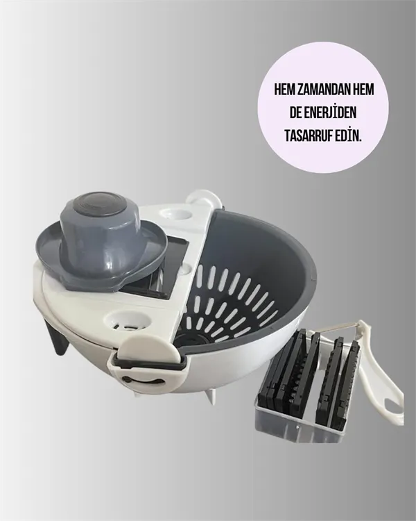 Dilimleyici ve Rende Bıçaklı Çok Amaçlı Mutfak Aleti