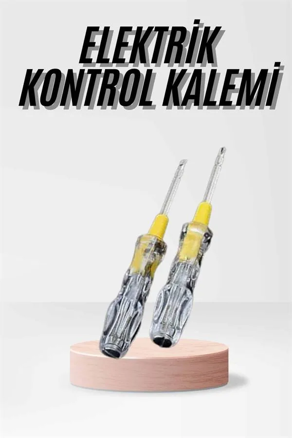 Kontrol Kalemi Çift Başlıklı Şeffaf Elektrik Testi Değişken Uçlu
