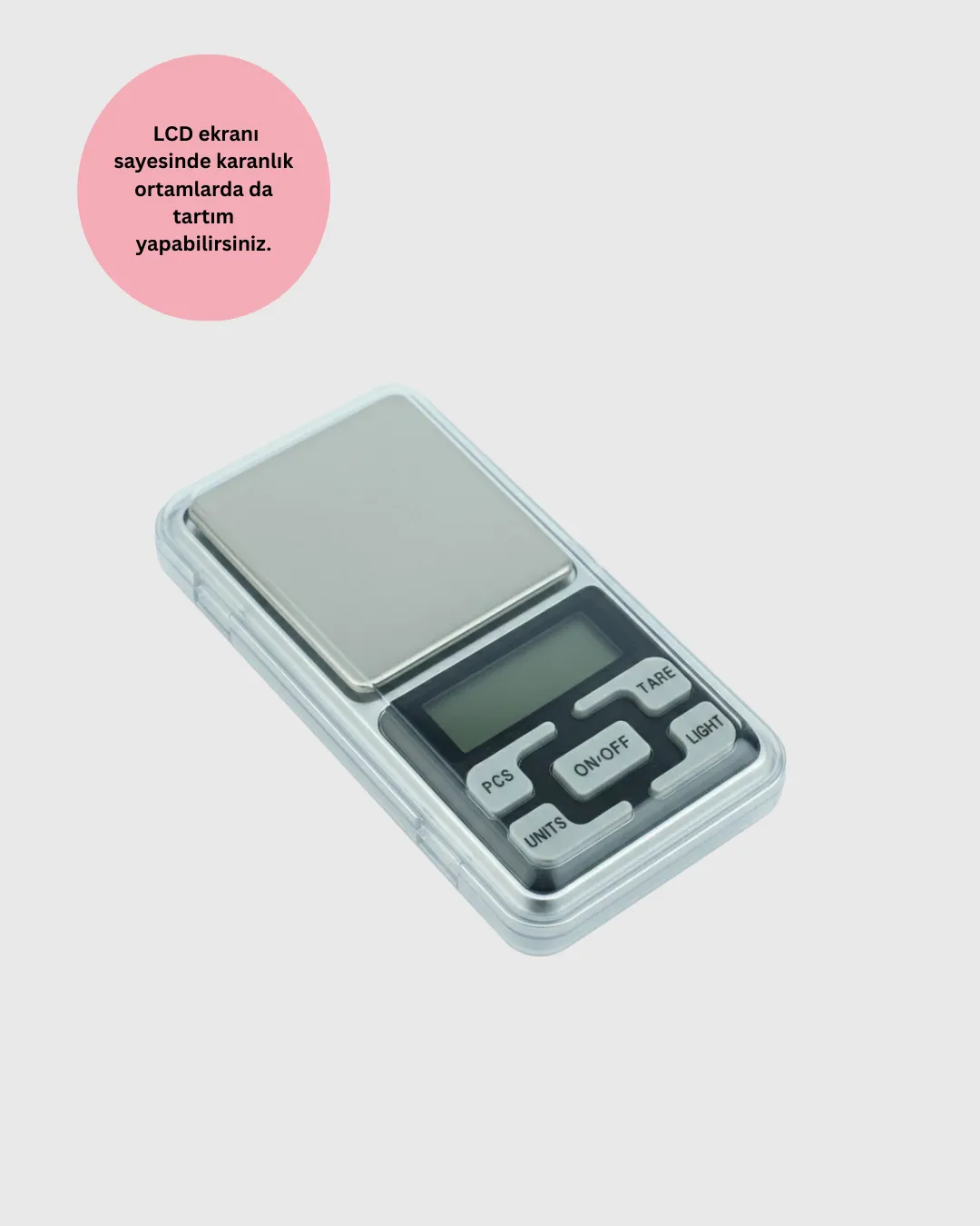 Taşınabilir Dijital Cep Terazisi 5 Ölçüm Birimli