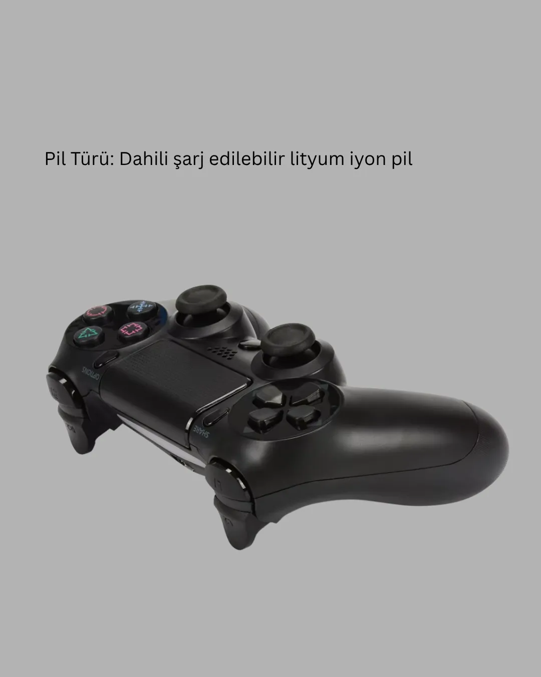 Kablosuz PS4 Oyun Kolu – Çift Titreşimli Motor, Uzun Pil Ömrü ve Hassas Kontrol