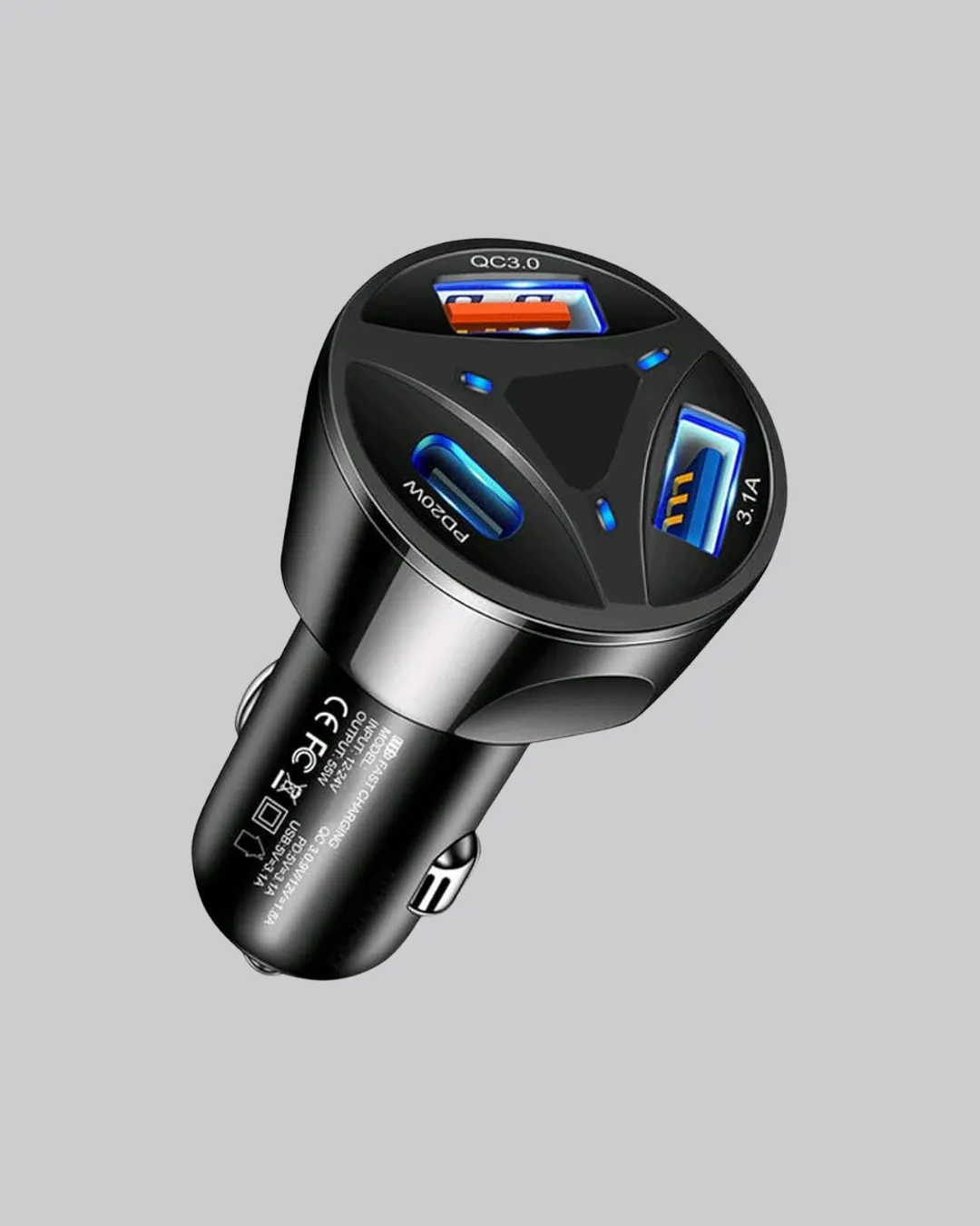 55W Güçlü Araç Şarj Cihazı Power Delivery Destekli