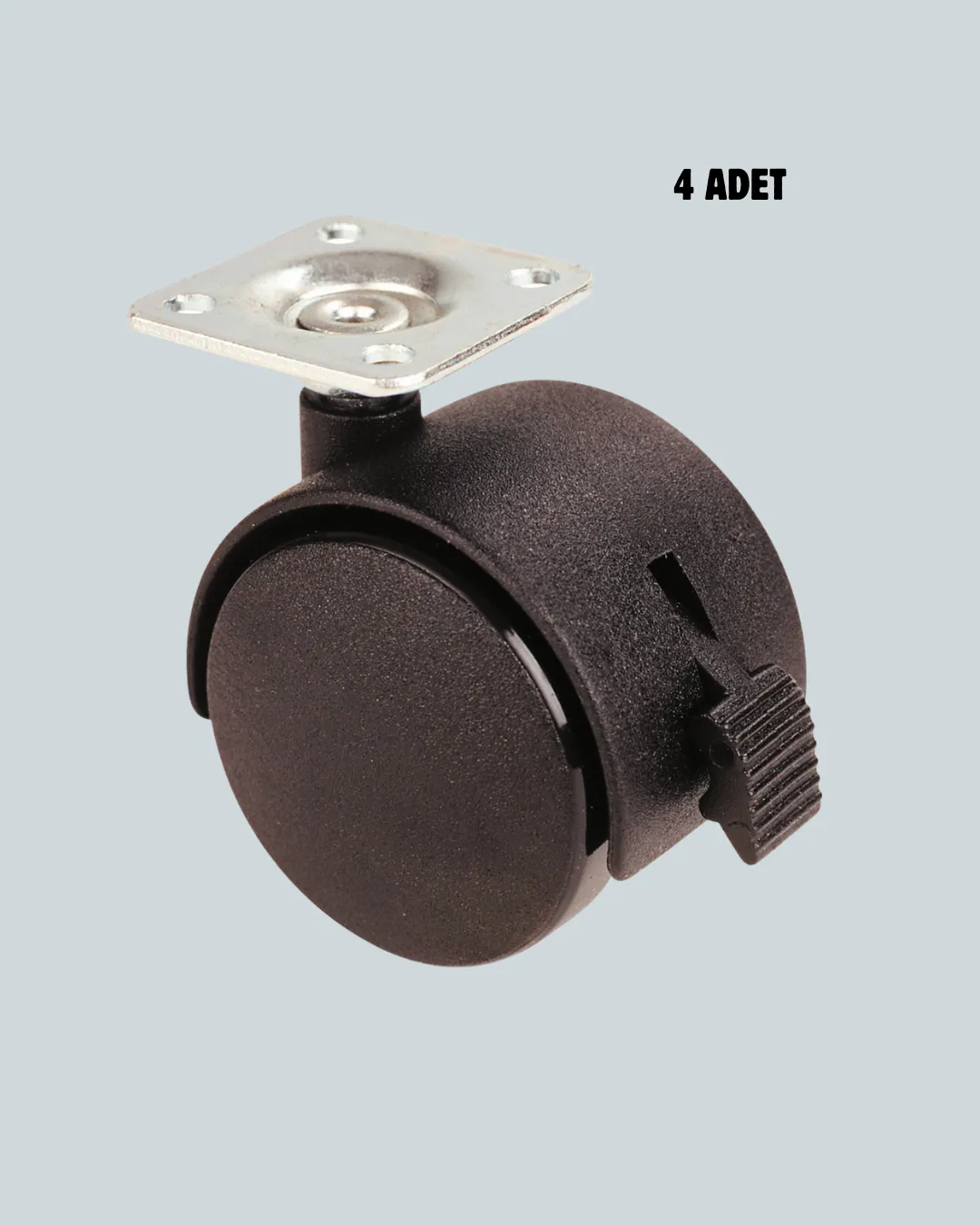 Kilitli Mini Tekerlek Ayak 4 cm 4’lü Set