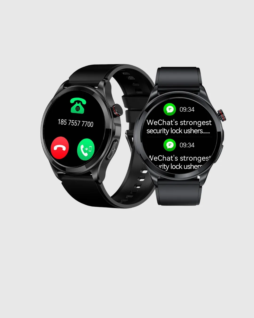 AMOLED Ekranlı Akıllı Saat – 3 Kordon Seçenekli, Suya Dayanıklı, Kalp Atış ve Uyku Takip Özellikli