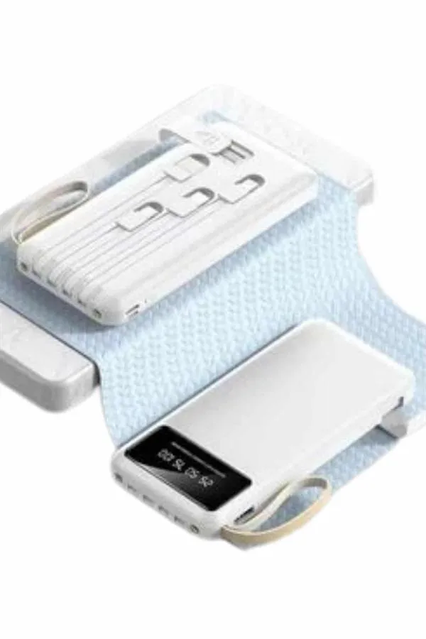 Powerbank Şarj Cihazı 4 Çıkışlı 20.000 MAH Powerbank Taşınabilir Çoklu Giriş