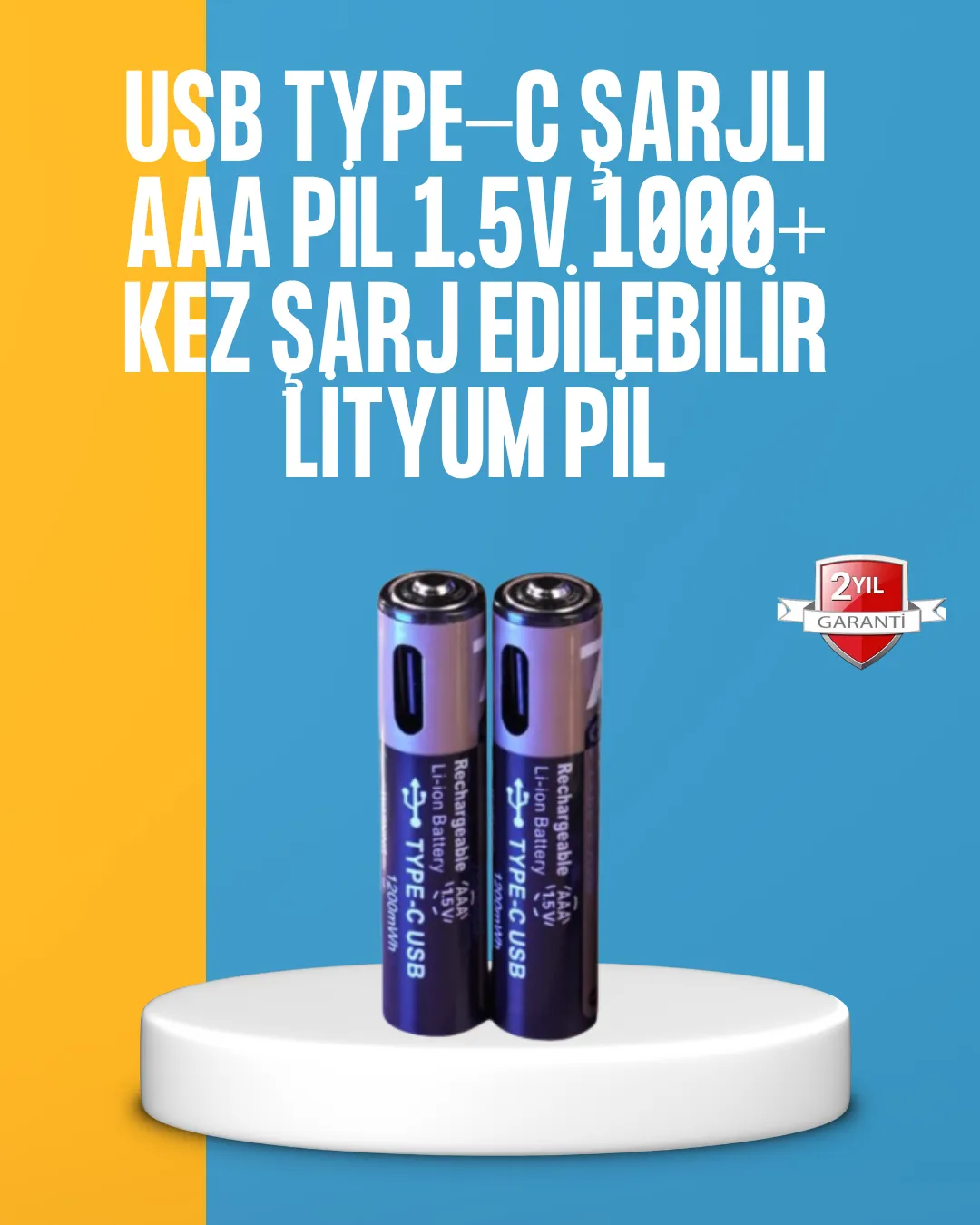 Lityum AAA Pil – Düşük Enerji Tüketen Cihazlar İçin Maksimum Dayanıklılık