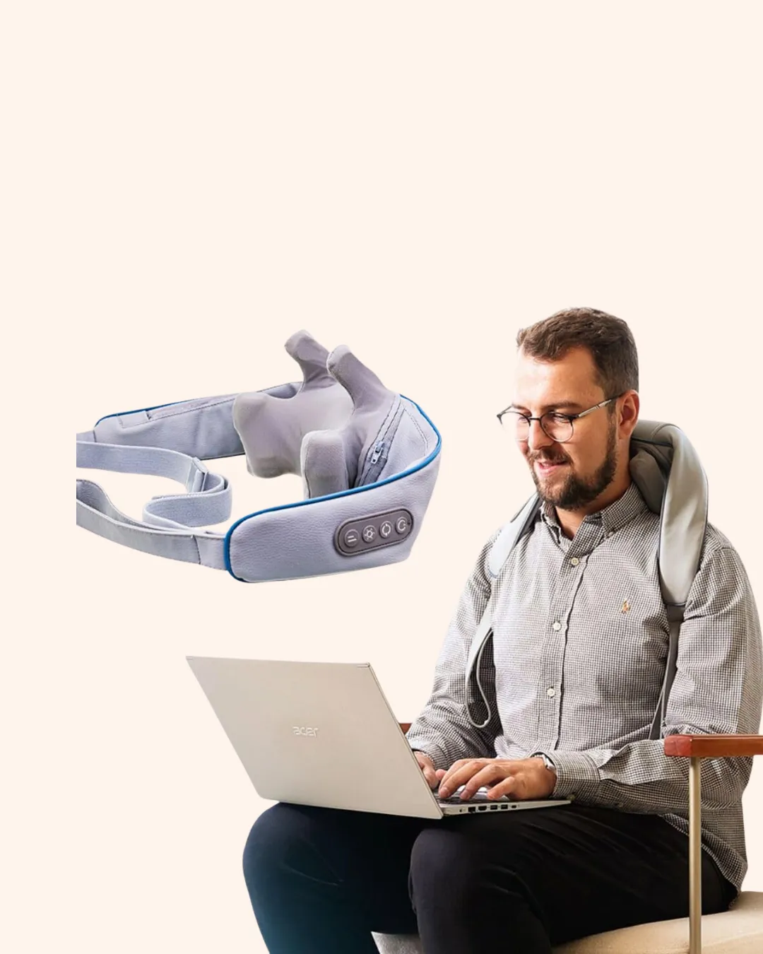 Servikal Rahatlatıcı Masaj Aleti | Trapezius ve Sırt İçin Uygun