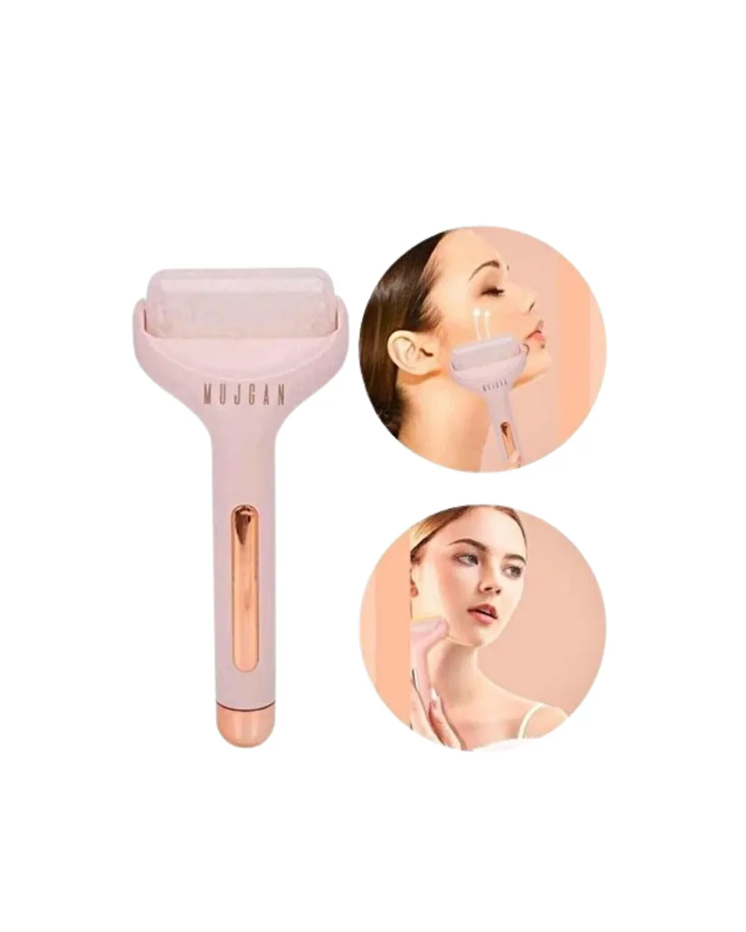 Soğuk Jel Başlıklı Buz Silindiri Yüz Masaj ve Bakım Aleti