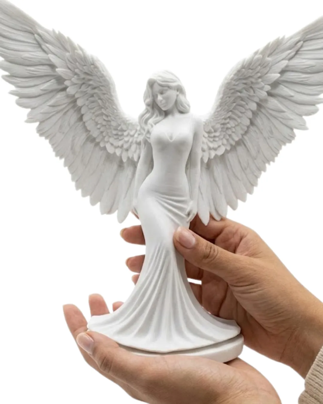 Minimalist Melek İnsan Figürlü 3D Heykel Dekoratif Biblo Ev Dekoru