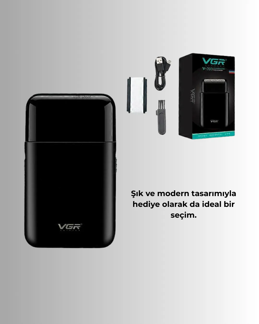 Taşınabilir Mini Elektrikli Tıraş Makinesi | Sessiz ve Güçlü Motor