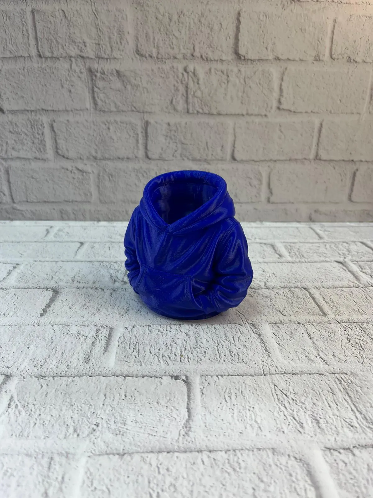 Dekoratif Lacivert Hoodie Kalemlik 10x10 cm