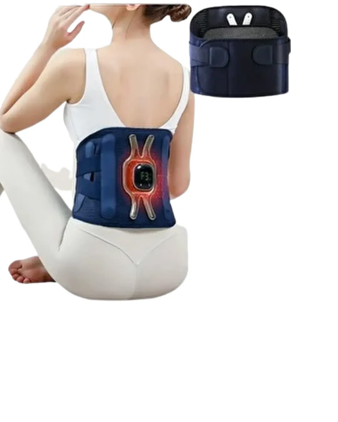 Bel Karın ve Sırt İçin Isıtmalı Masaj Cihazı