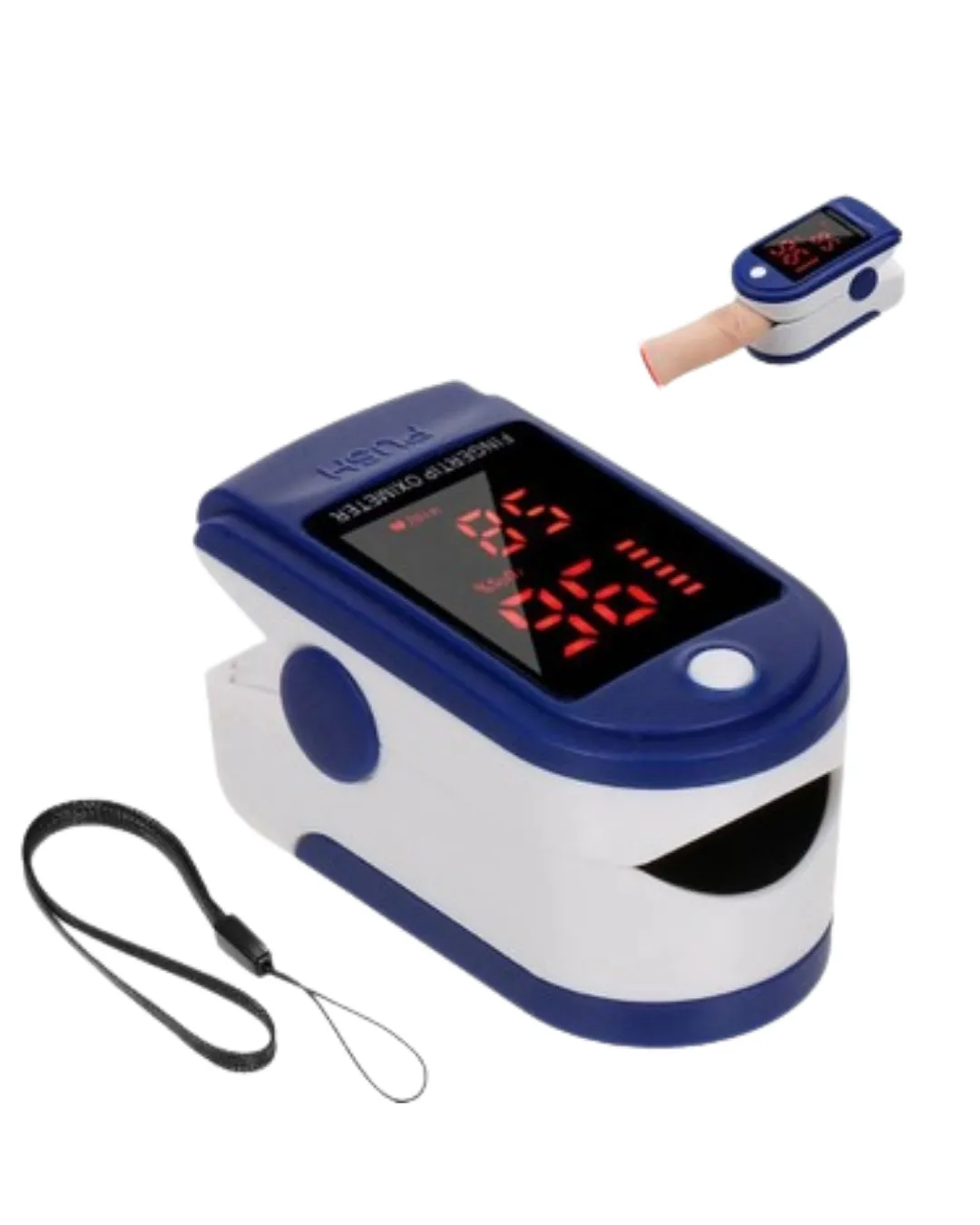 Kolay Kullanımlı Parmak Tipi Pulse Oksimetre Ev Tipi Kullanım