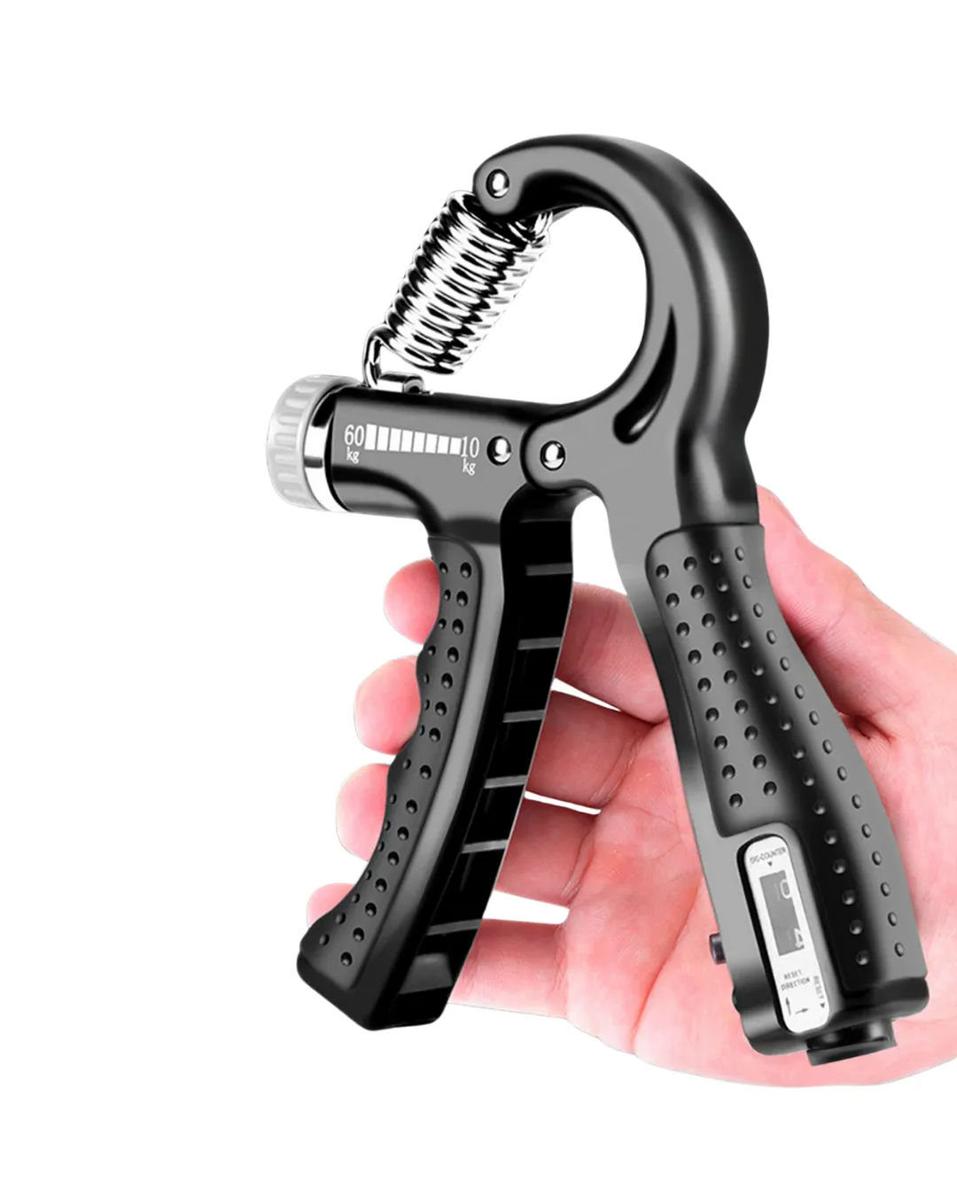 Ayarlanabilir El Yayı Sayaçlı Paslanmaz Çelik 5–60 Kg Direnç