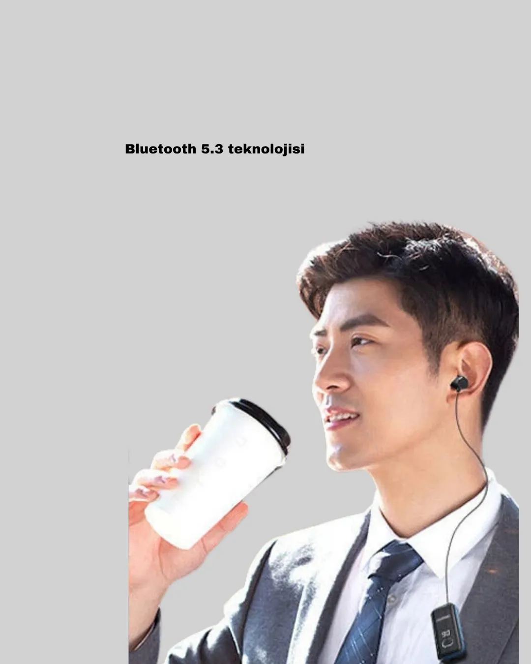 Kablosuz Bluetooth 5.3 Kulaklık Dijital Ekranlı ve Su Geçirmez