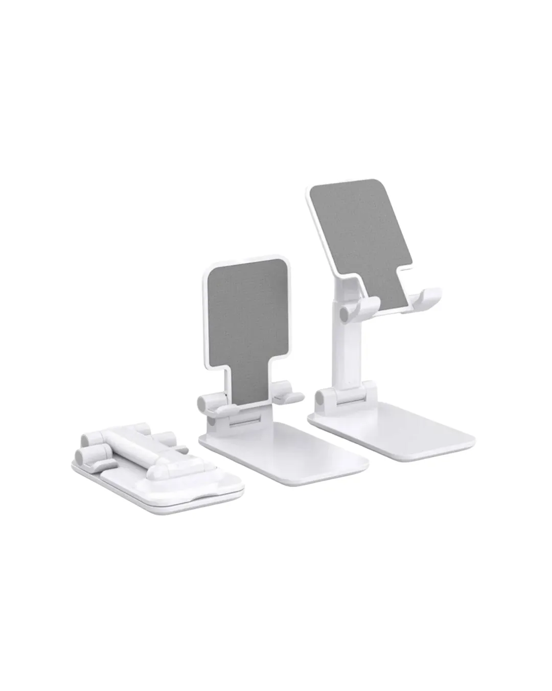 Ayarlanabilir Ergonomik Katlanabilir Masaüstü Telefon Tutucu Beyaz