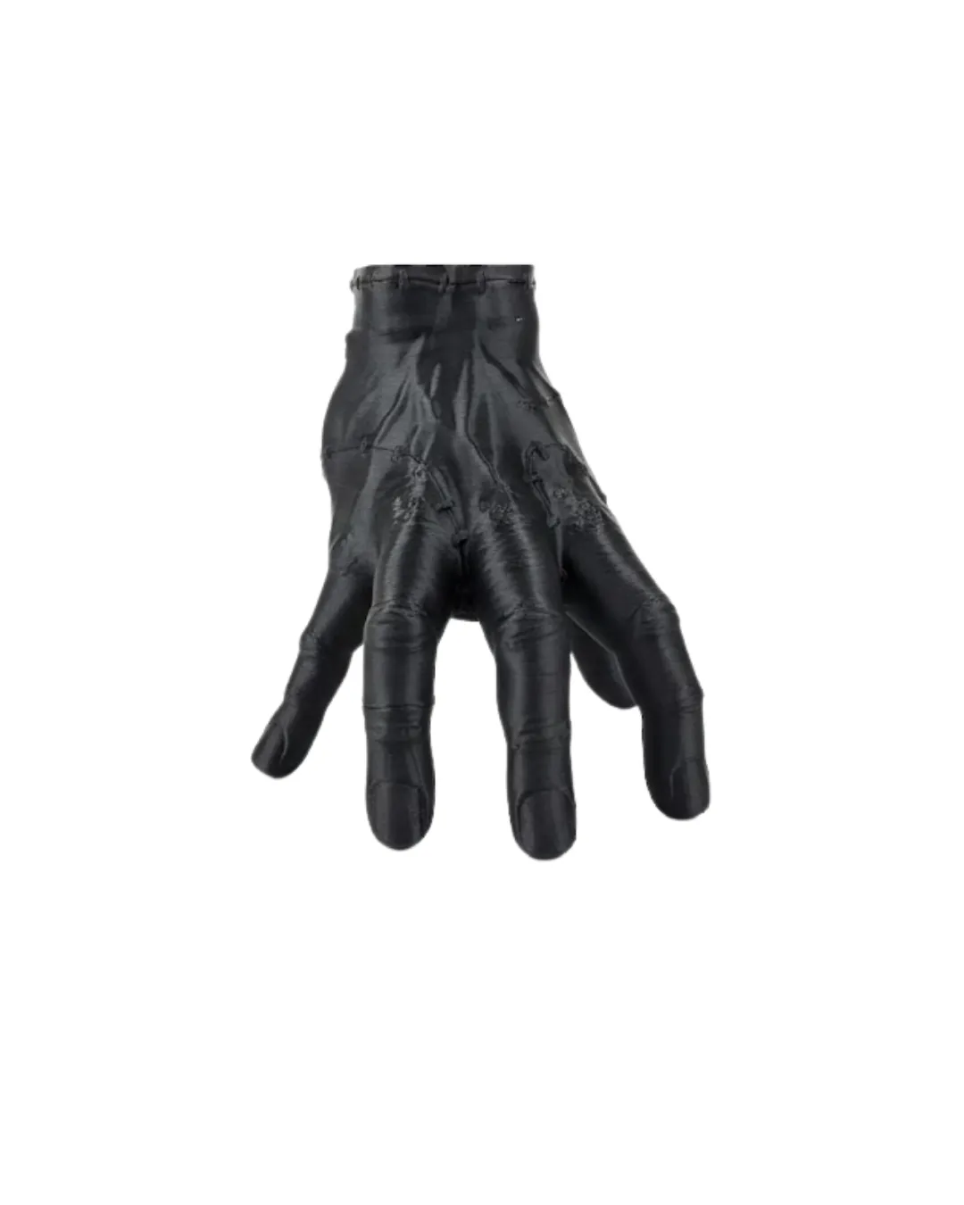 3D Siyah El Dekoratif Biblo 17x16 cm Modern ve Şık Tasarım