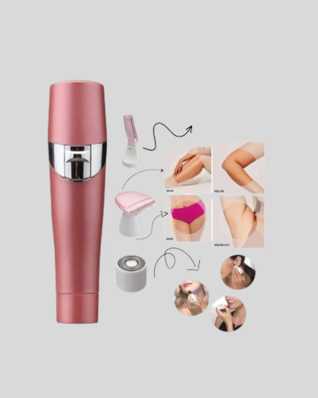 Pembe Epilasyon Cihazı – Acısız Tüy Temizliği