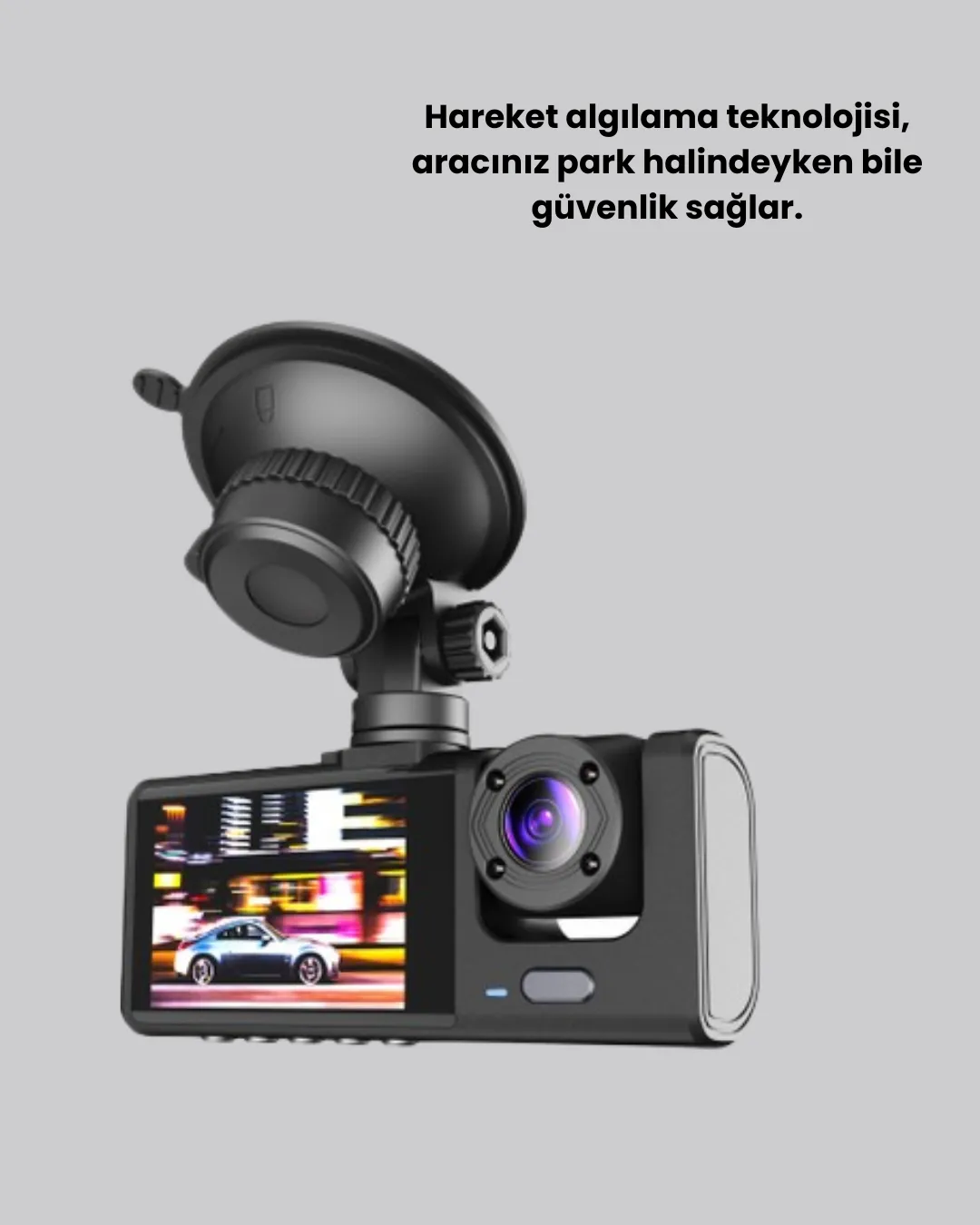 Full HD Çift Yönlü Araç Kamerası  Hareket Algılama  Döngüsel Kayıt