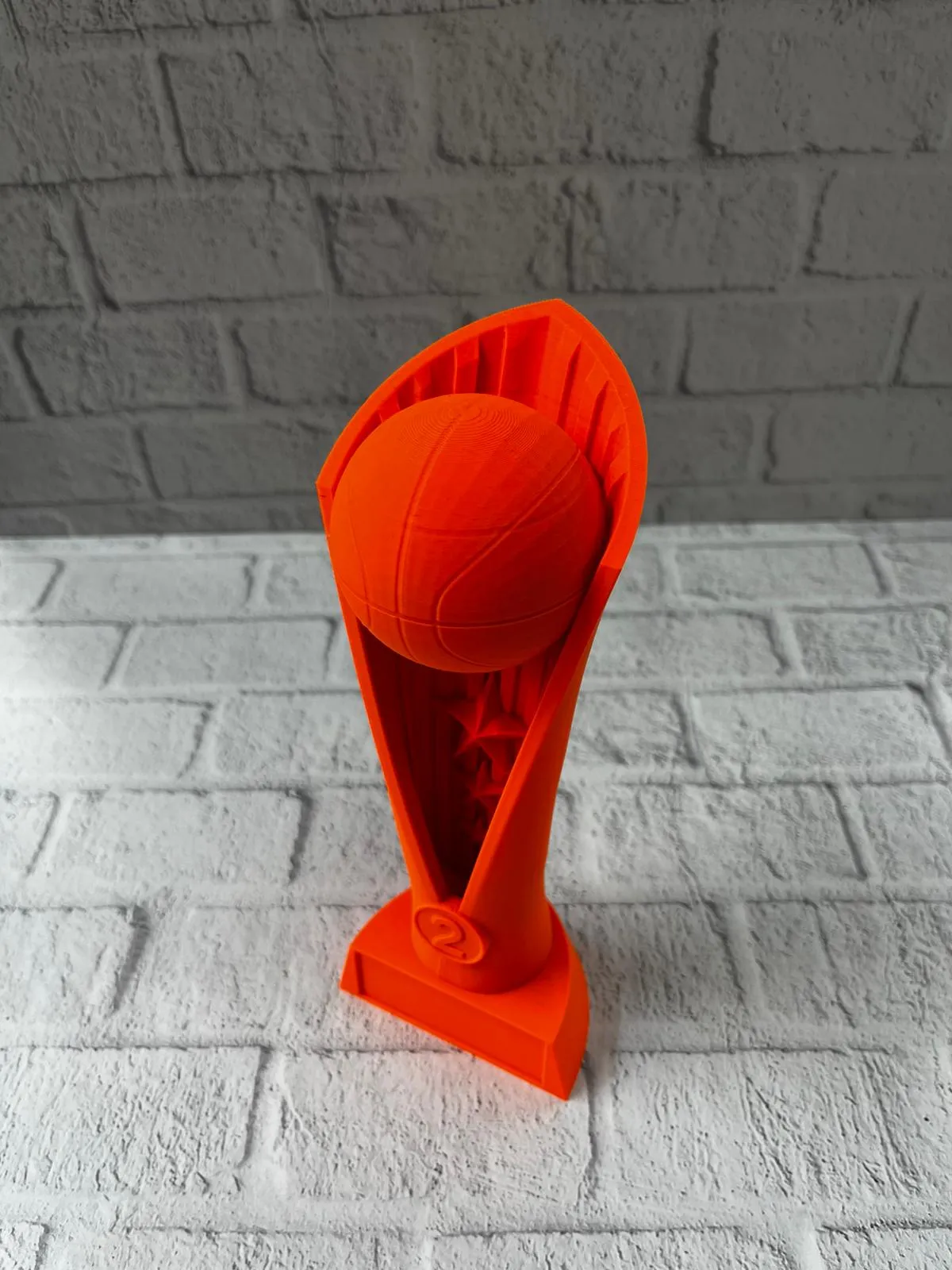 23cm Turuncu Basketbol Kupa Biblo Modern Ödül Dekor Ürünü