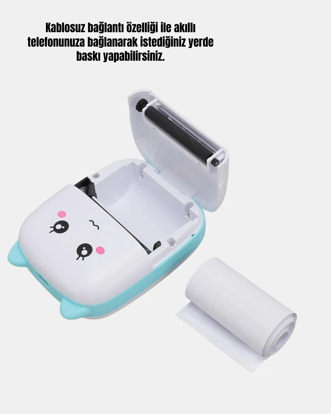 Mini Bluetooth Termal Yazıcı 1200mAh Şarjlı Taşınabilir