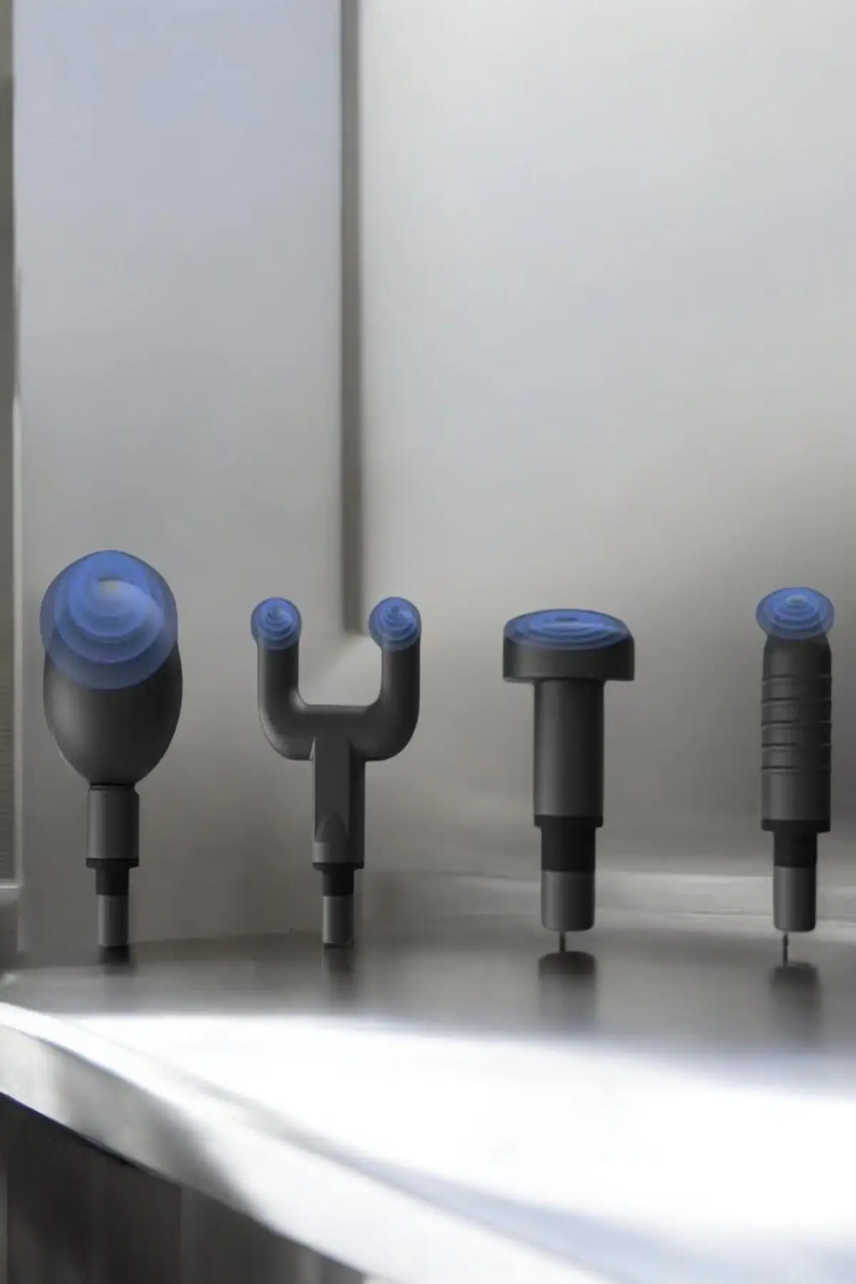 4 Başlıklı Darbeli Şarjlı Masaj Aleti Tabancası Kablosuz