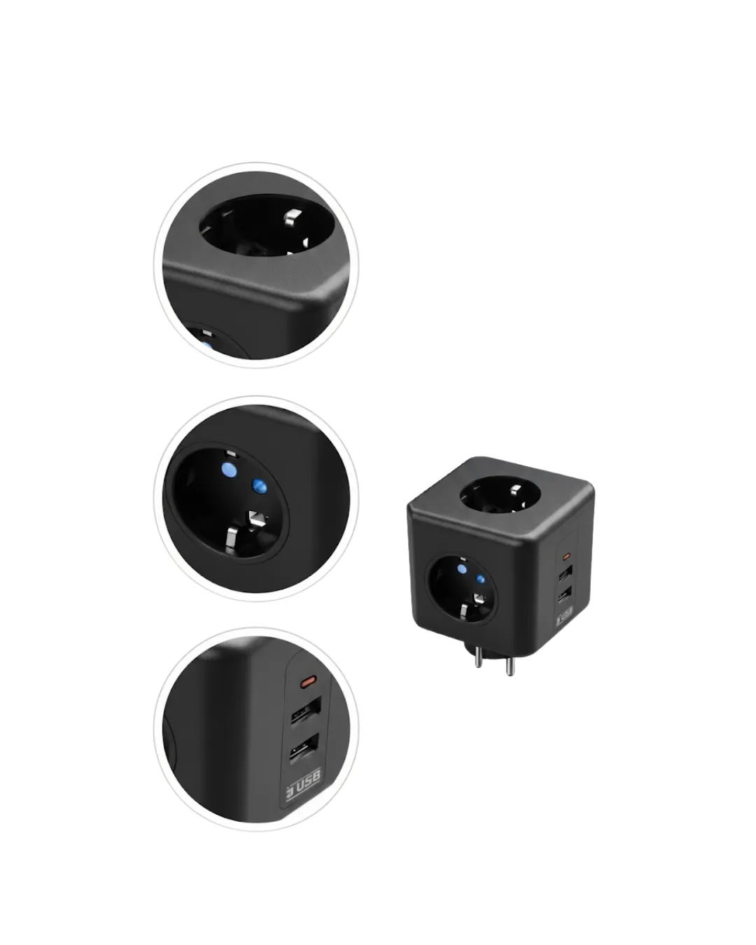 Ev ve Ofis Kullanımı İçin Akım Korumalı USB Girişli Priz