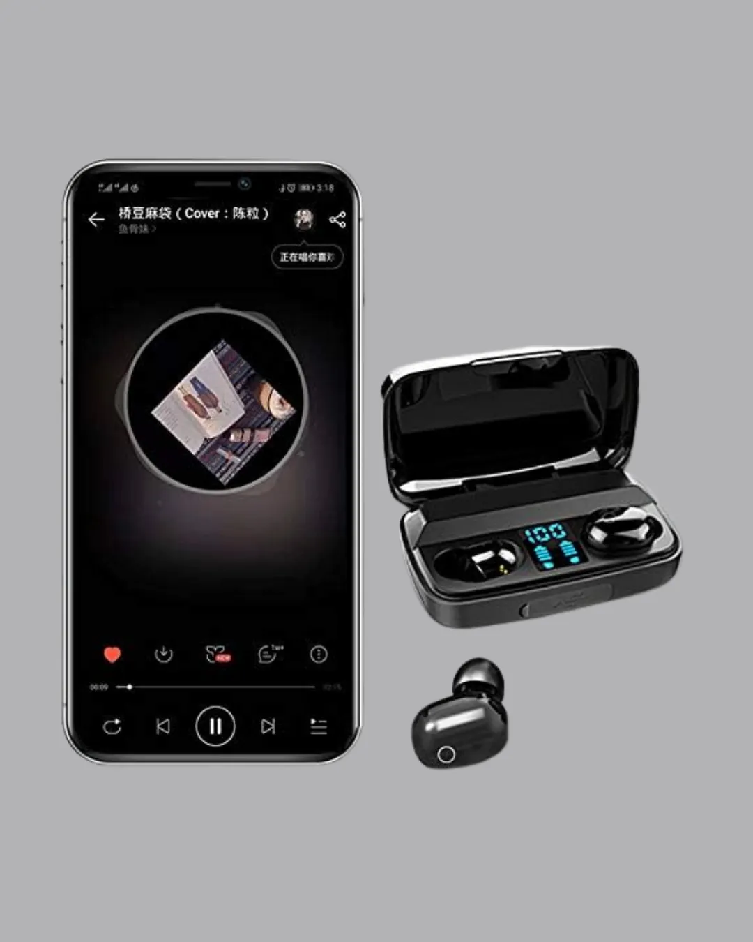 A10s Kablosuz Bluetooth Kulaklık – 1800mAh Powerbank, Otomatik Eşleşme, iOS/Android Uyumlu