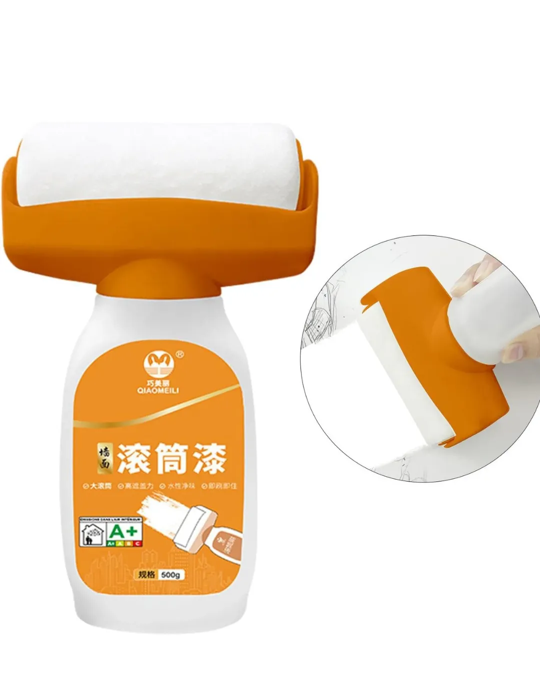 Küçük Duvar Hasar Onarım Rulosu Hazneli Hızlı Kuruyan Boya Fırçası