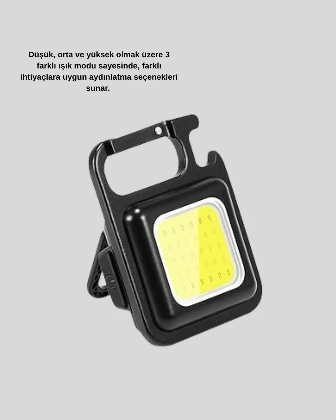 Süper Parlak 800 Lümen LED Fener – USB Şarjlı, 3 Işık Modlu, Mini Taşınabilir ve Anahtarlık Tipi