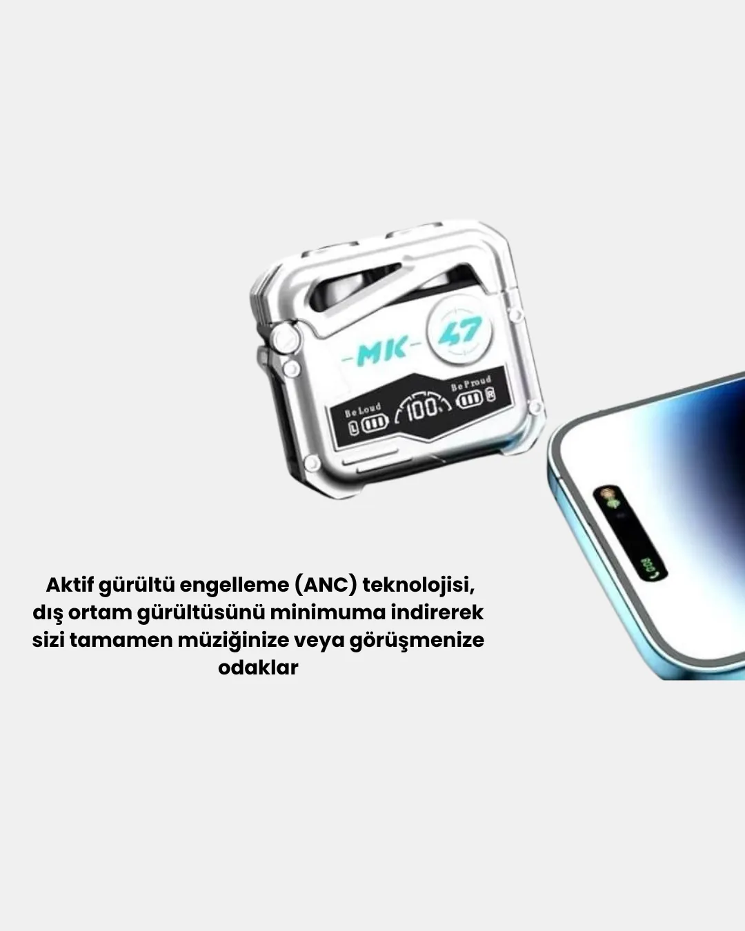 Powerbank Özellikli Bluetooth Kulaklık – Ergonomik, Suya Dayanıklı