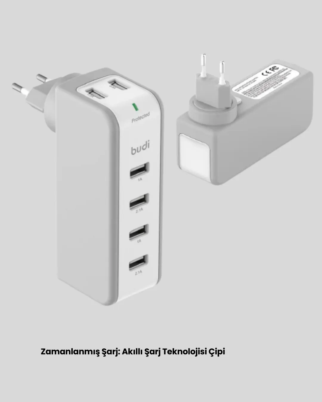 Akıllı Zaman Ayarlı Şarj Cihazı Güvenli ve Enerji Tasarruflu