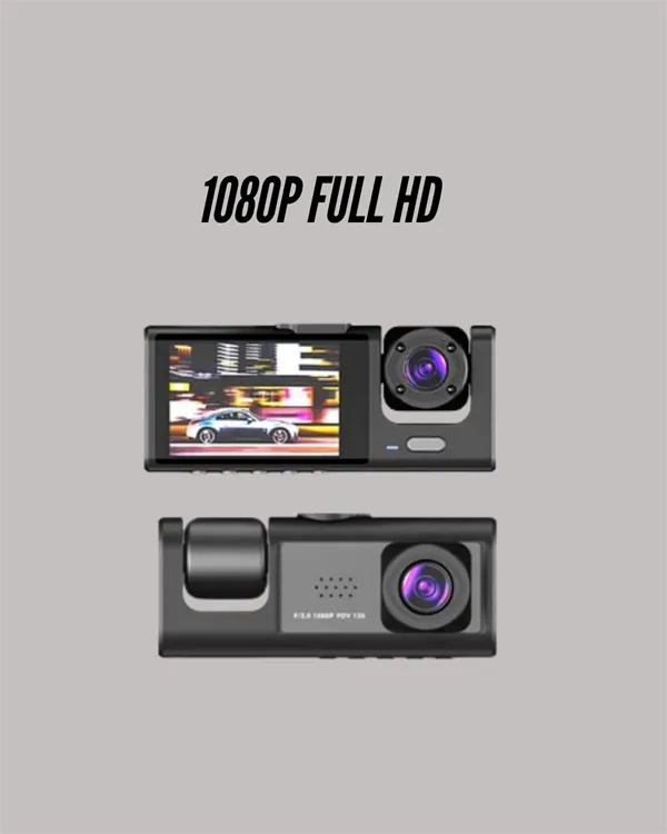 TA-01 3 Kameralı 1080P Araç Kamerası Siyah