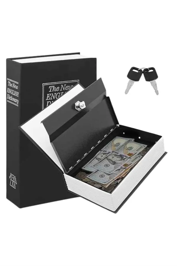 Kilitli Gizli Kasa Sözlük Kumbara Kitap Sözlük Görünümlü 18cm