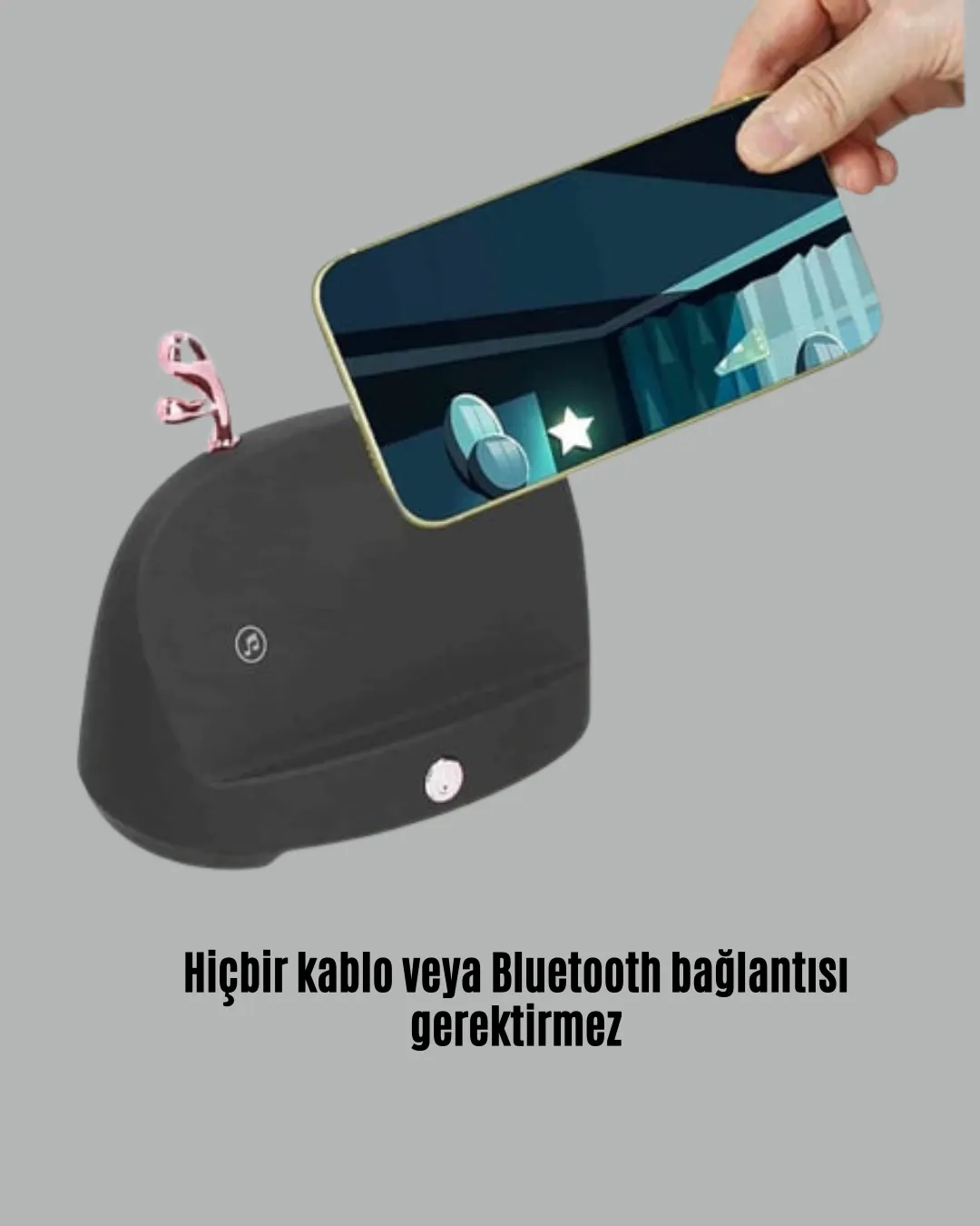 Kablosuz Telefon Tutucu ve Bluetooth Hoparlör – Pratik ve Şık Ses Çözümü