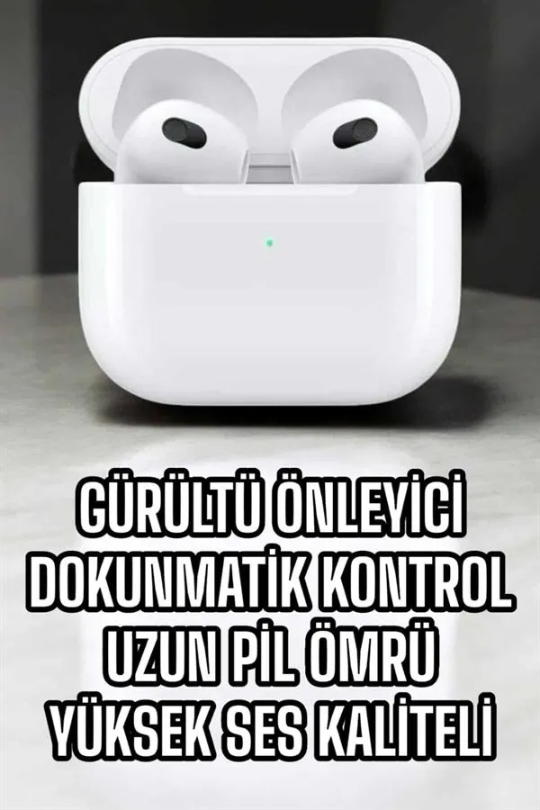 Bluetooth Kulaklık 3.Nesil Kablosuz Uzun Pil Ömrü Dokunmatik Kontrol