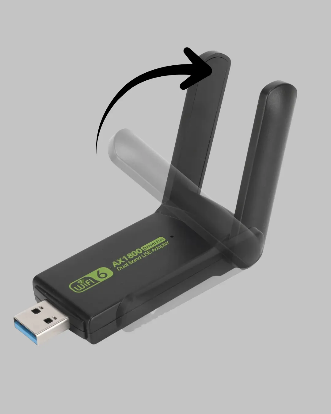 1200 Mbps Dual Band WiFi Adaptör – 5.8G & 2.4G Çift Antenli