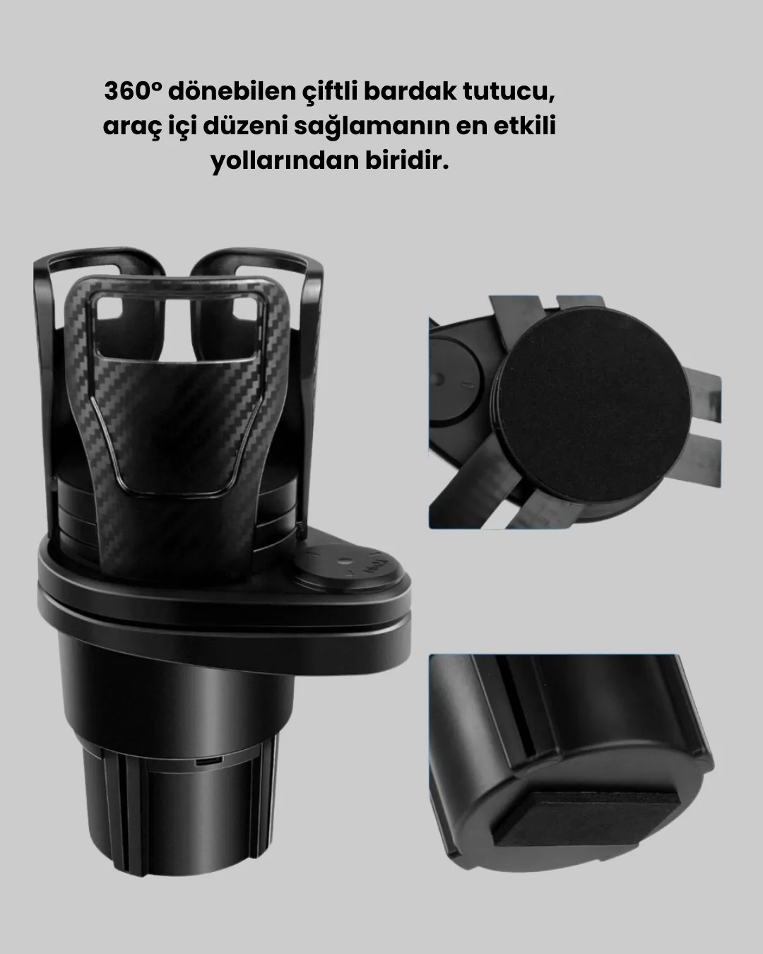 Bardak Tutucu ve Manyetik LED Ambiyans Işığı 2’li Set