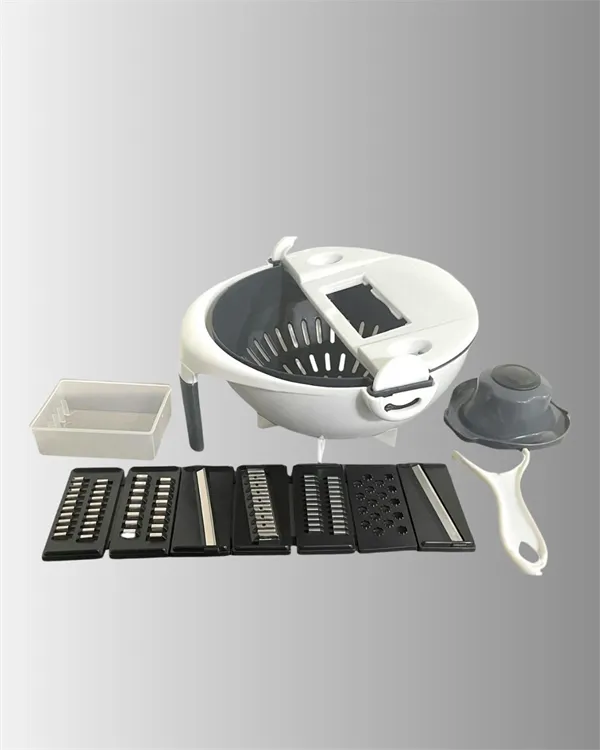 Döner Mekanizmalı Rende Bıçaklı Sebze Dilimleyici Seti