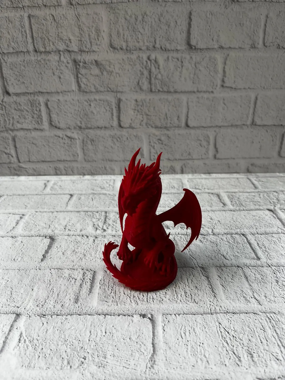 Kırmızı Ejderha Biblo 12 cm Dekoratif Fantastik Obje Hediyelik Süs Eşyası