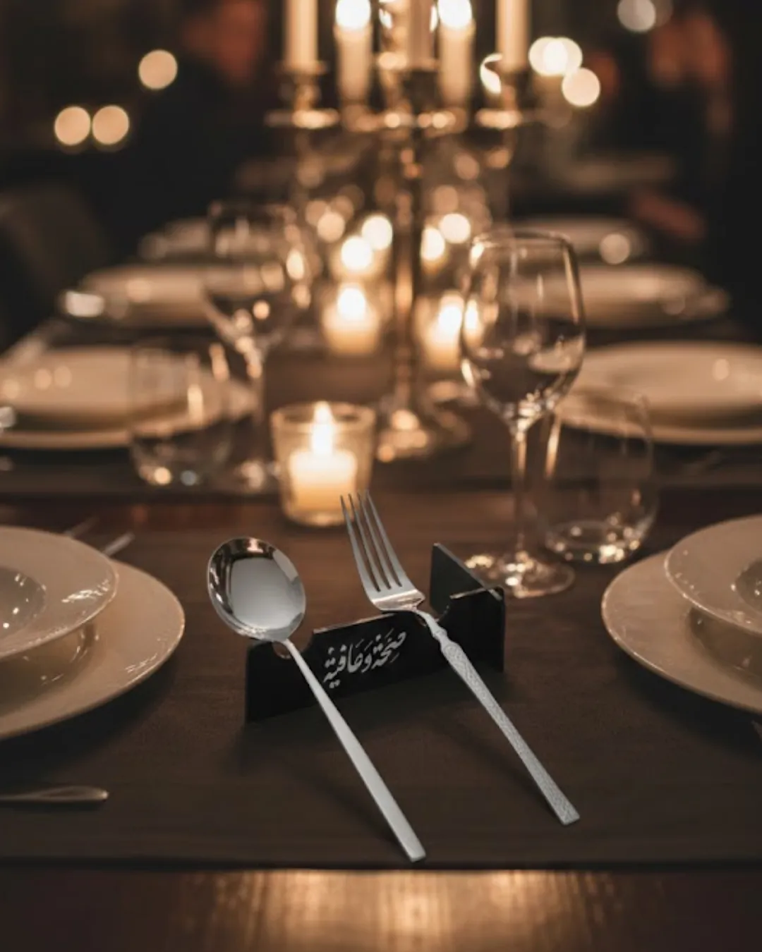 3D Özel Baskı 6’lı Kaşık Çatal Sunum Standı Şık Masa Düzenleyici