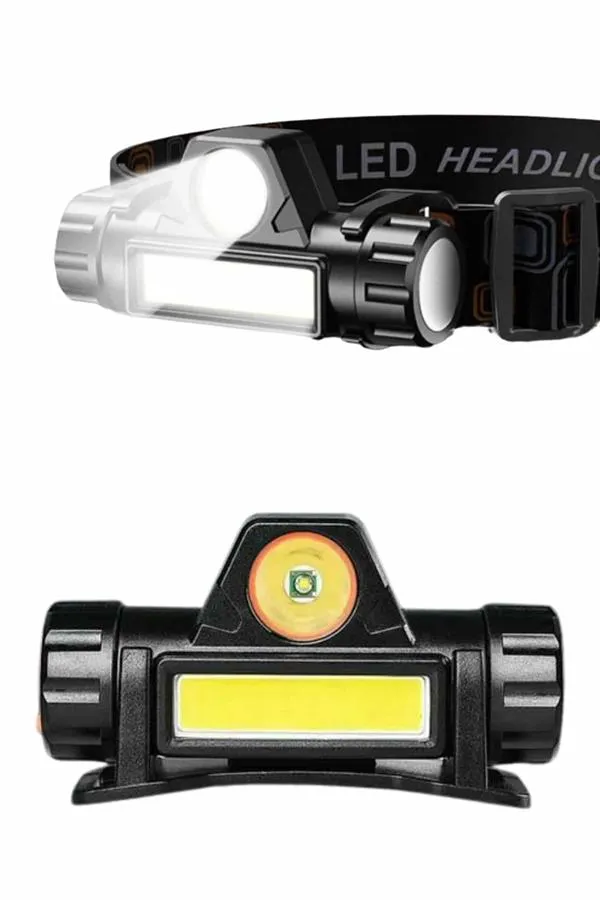 Kafa Lambası Çalışma Işığı Kafa Feneri Şarjlı Mıknatıslı Fenerli