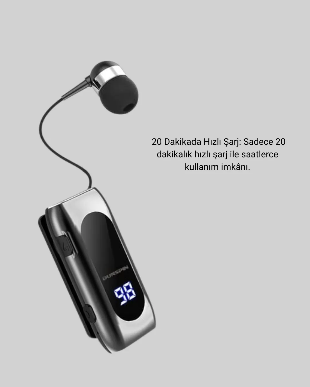 Uzun Pil Ömürlü Kablosuz Kulaklık – 25 Saat Konuşma ve Müzik Süresi